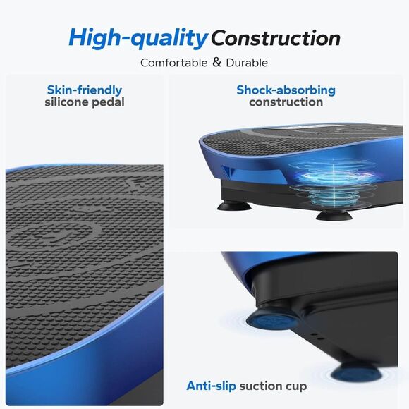 MERACH MR-2398L2 Blue Vibration Plate with LED Display for Home Workouts - Picture 5 of 8